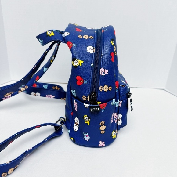 BT21 - BTS Friends Blue Character Backpack - Picture 4 of 8